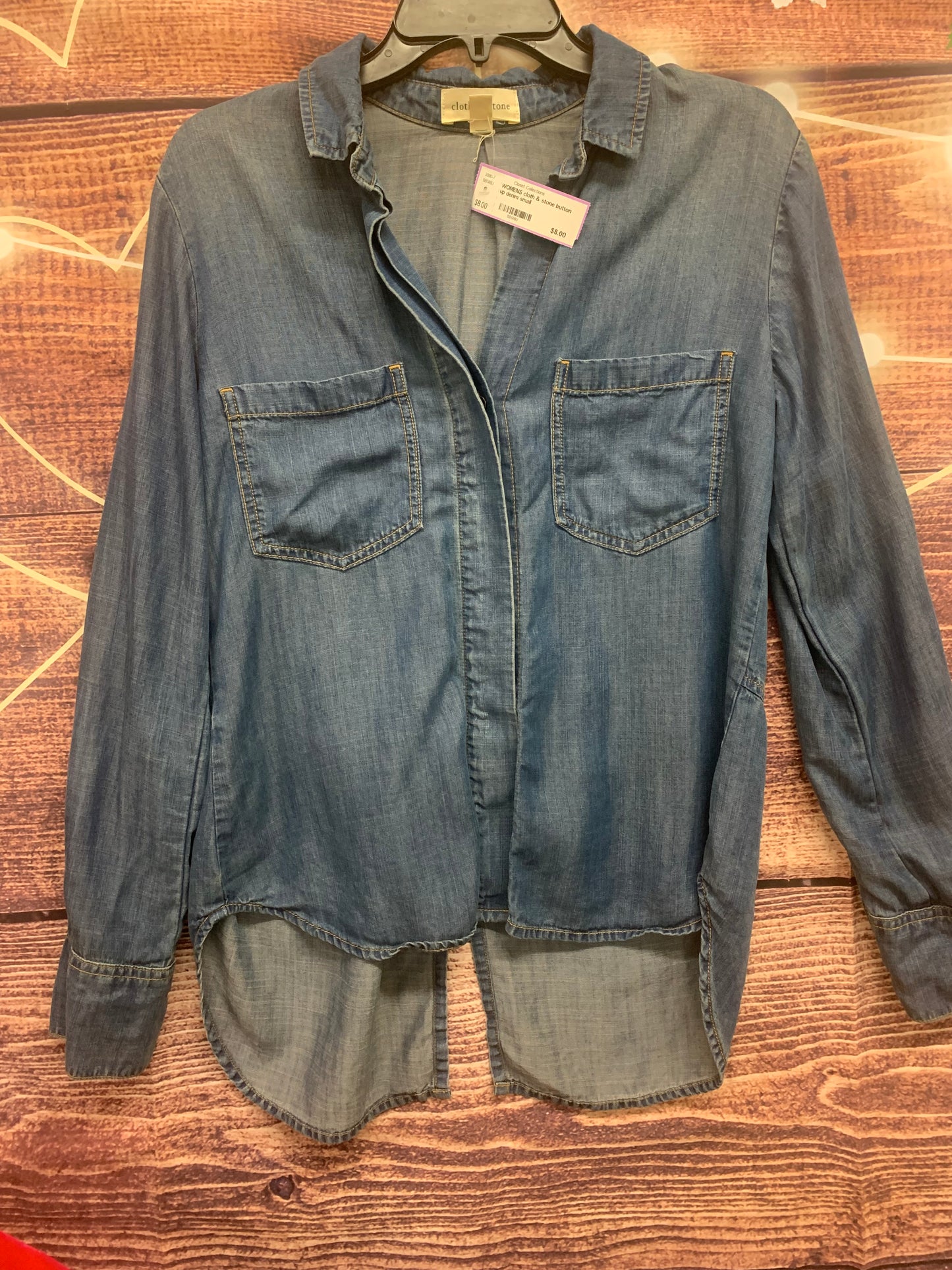 Women’s denim button up sz small