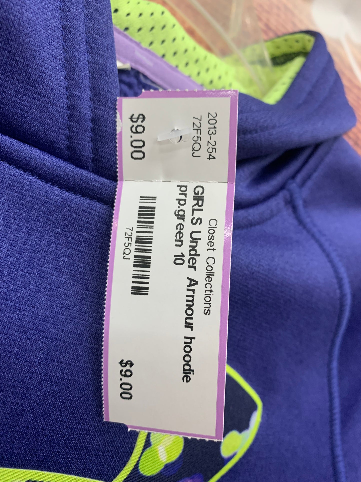 Girls under armor hoodie sz 10