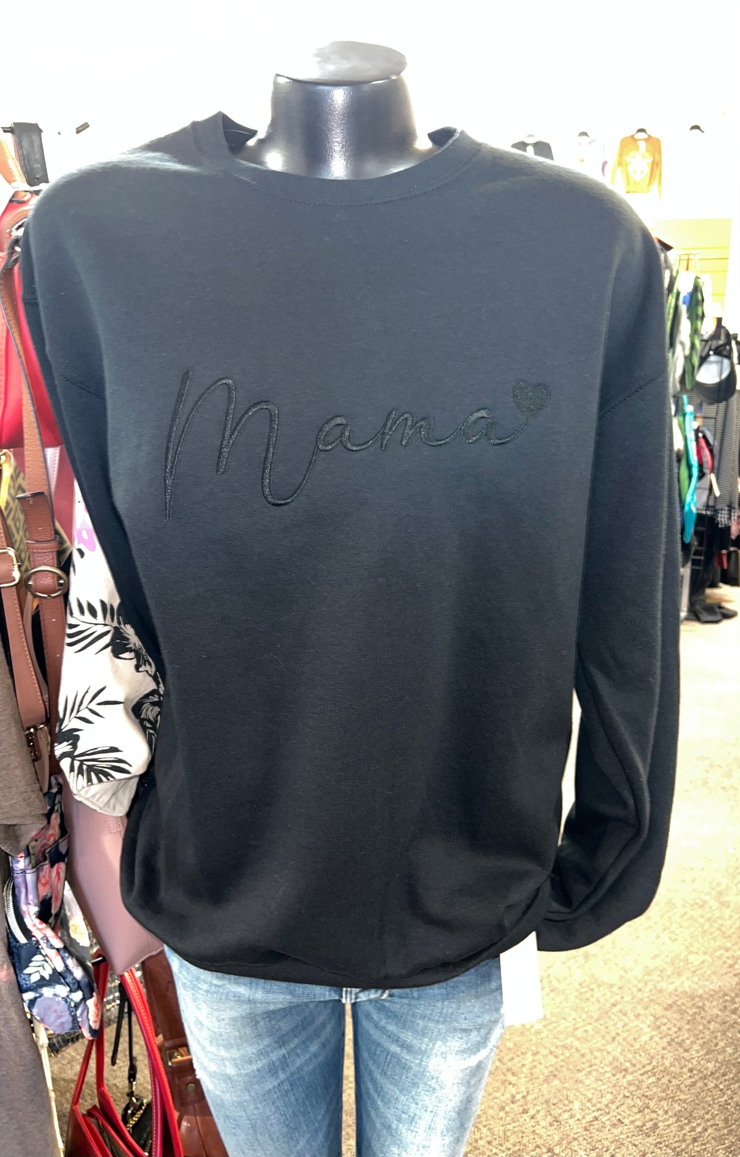 Boutique embroidered Mama sweater