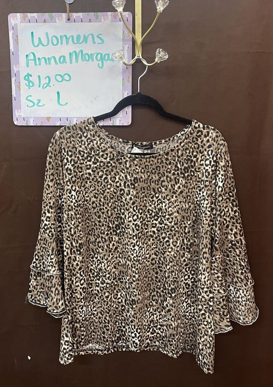 Leopard print dress top