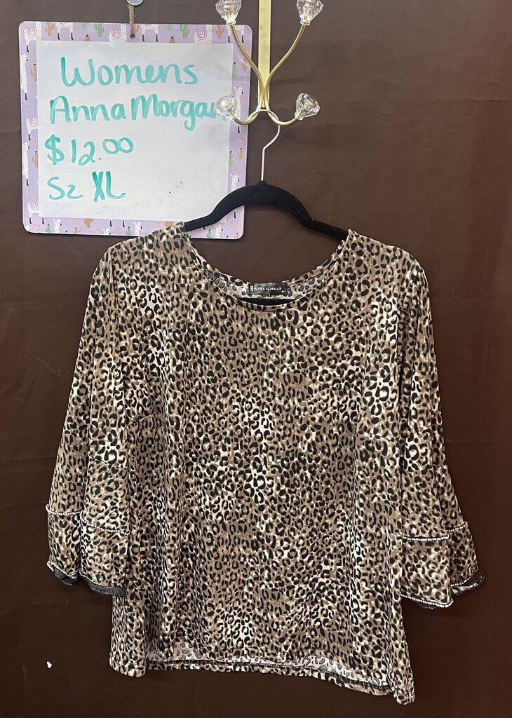 Leopard print dress top