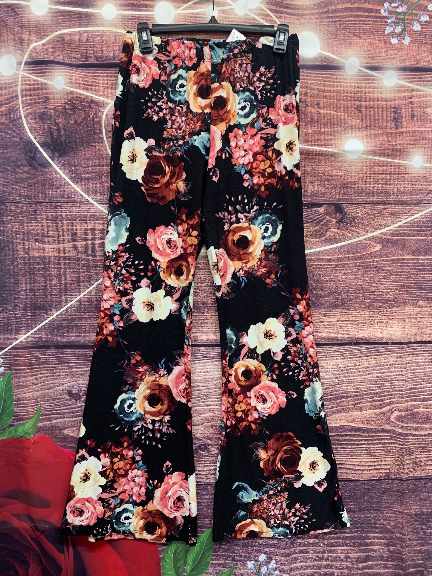 Park avenue floral palazzo pants