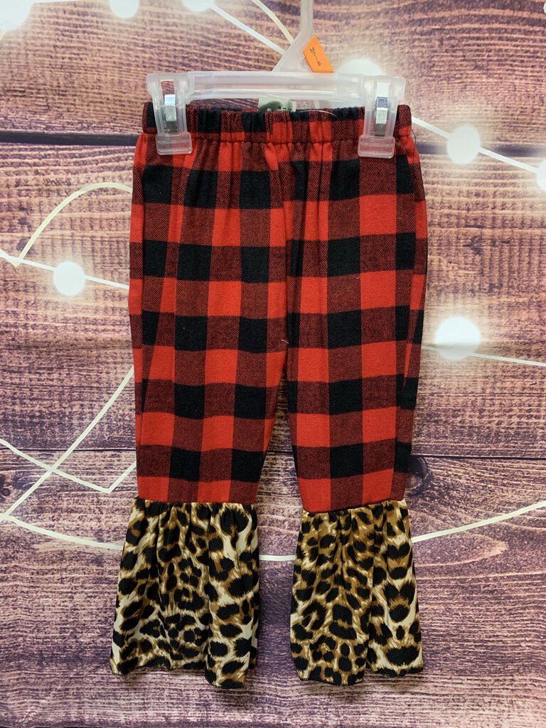 Plaid Leopard Pants